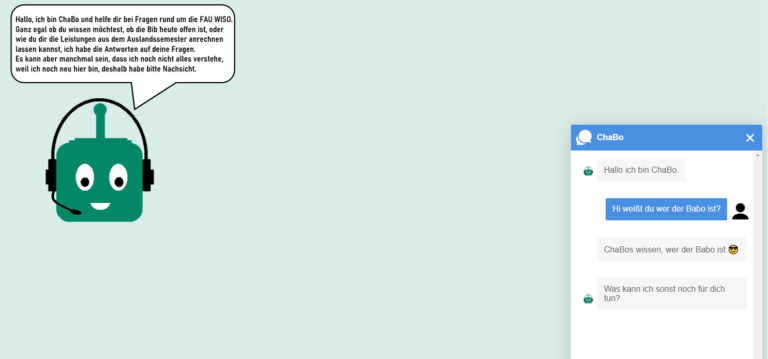 ChaBo – Der Chatbot zur Kommunikation und Informationsbereitstellung